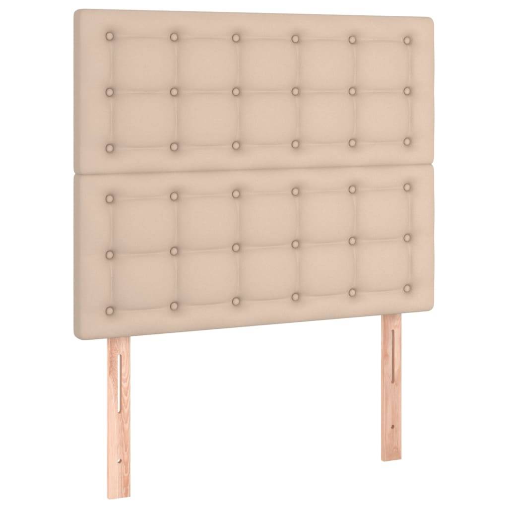 vidaXL Kopfteile 2 Stk. Cappuccino-Braun 90x5x78/88 cm Kunstleder