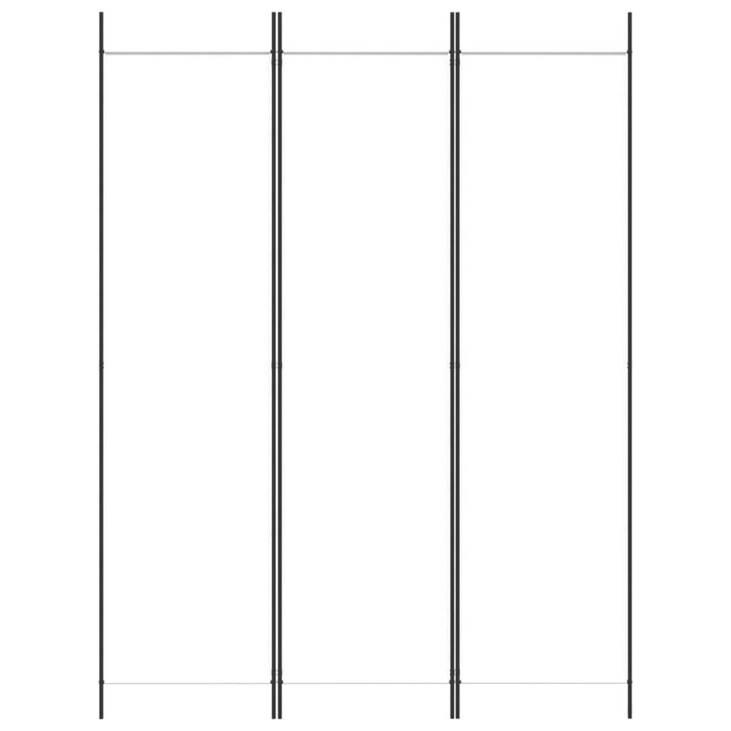 vidaXL 3-tlg. Paravent Weiß 150x200 cm Stoff
