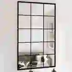 vidaXL Wandspiegel 3 Stk. Schwarz 100x60 cm Metall vidaXL Wandspiegel 3 Stk. Schwarz 100x60 cm Metall