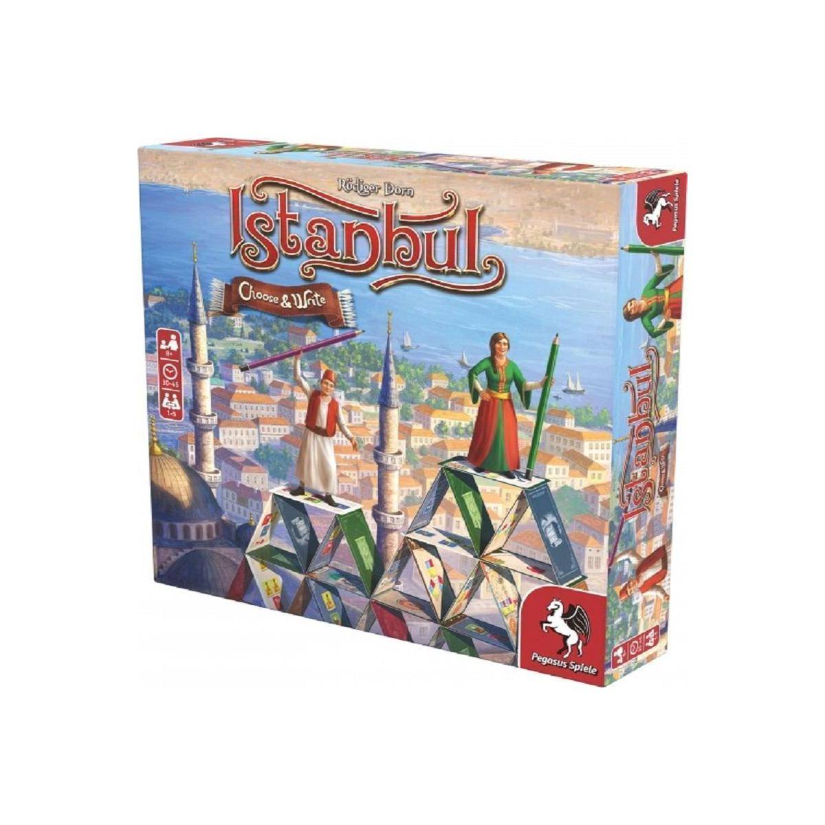 Istanbul Choose & Write, Brettspiel, für 1-5 Spieler, ab 8 Jahren, DE-Ausgabe