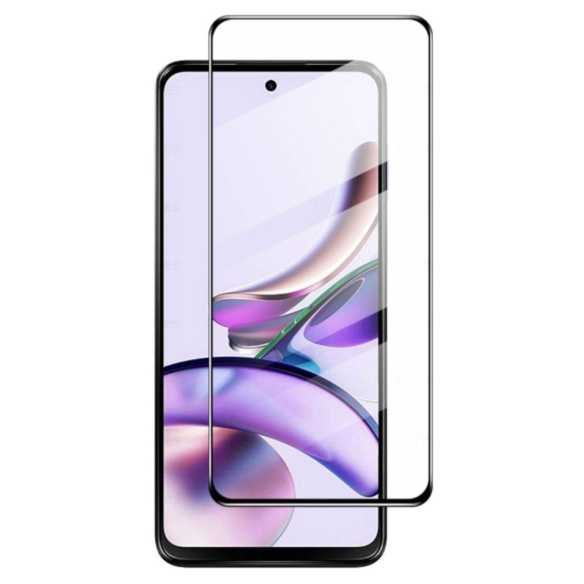 Für Motorola Moto G73 3D Premium 0,3 mm H9 Hart Glas Schwarz Folie Schutz Hülle Neu