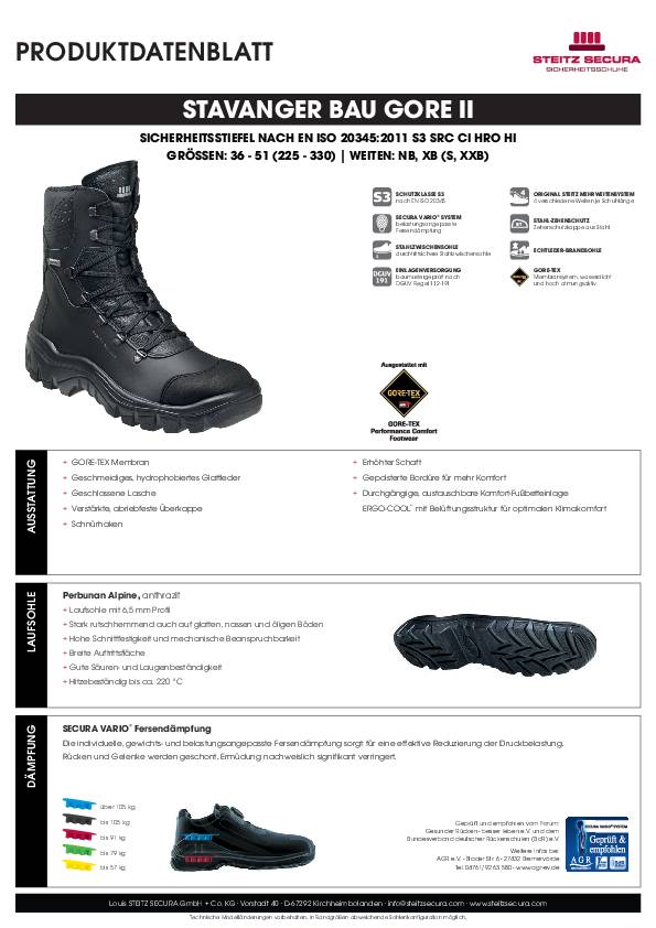 Sich.Stiefel StavangerBauGoreII,S3SRC CI HRO,XB,39