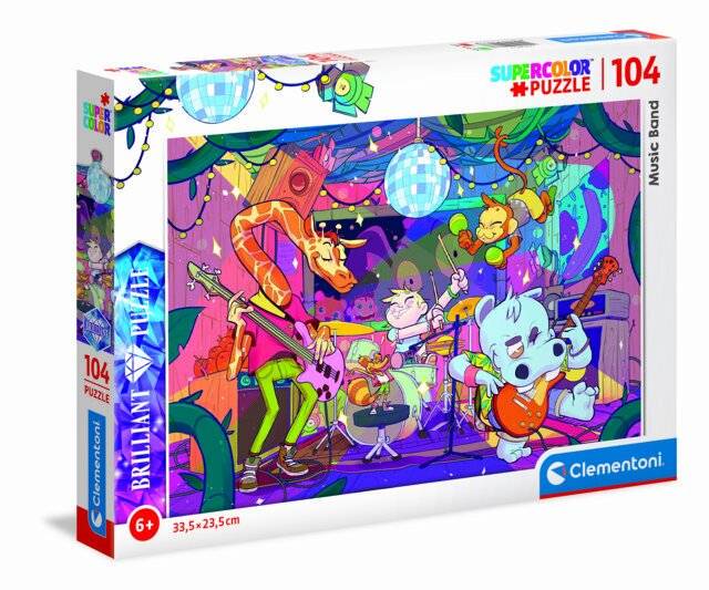 CLEMENTONI Brillantes Puzzle Musikgruppe 104 Teile