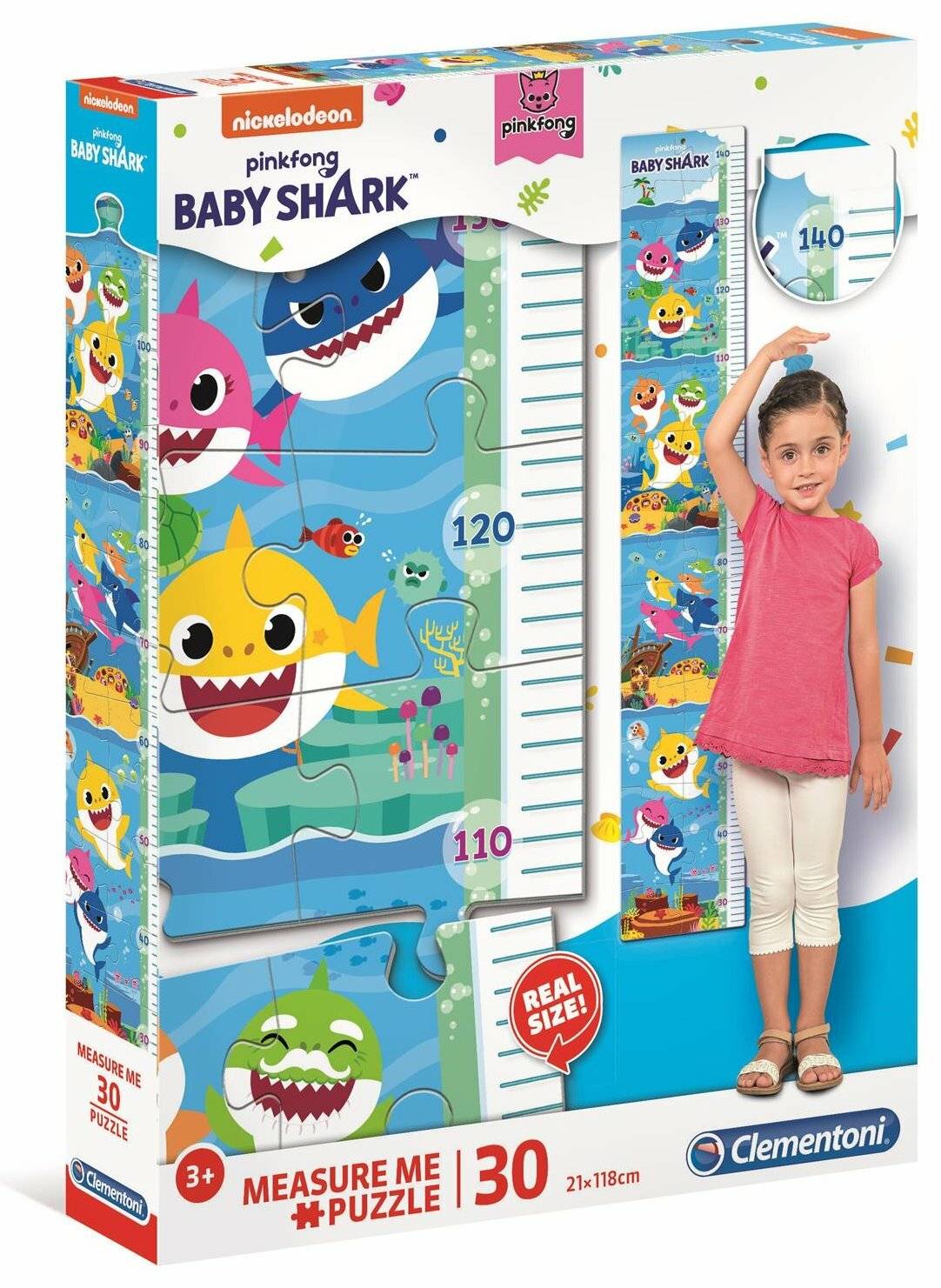 CLEMENTONI Puzzle Meter Baby Hai 30 Teile