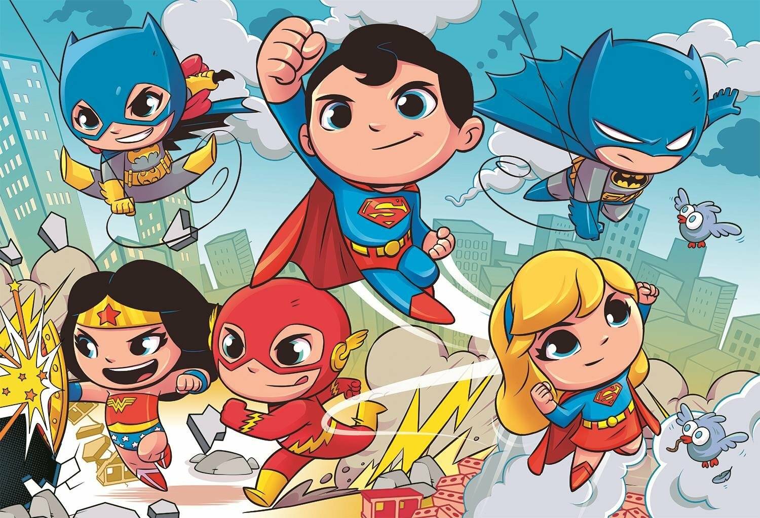 CLEMENTONI Play For Future Puzzle DC Super Friends MAXI 24 Teile