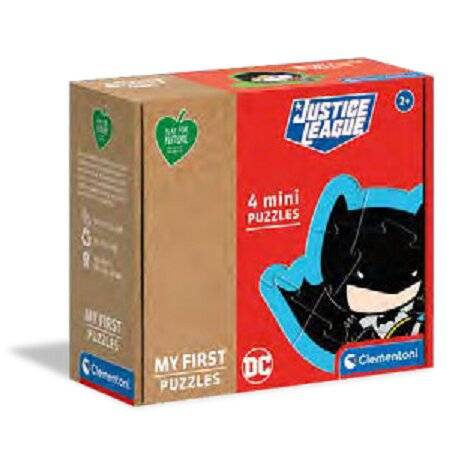 CLEMENTONI Play For Future My First Justice League Puzzle: Superhelden 4in1 (3,6,9,12 Teile)