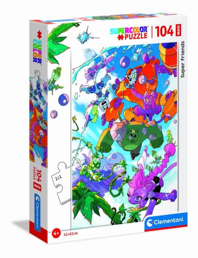 CLEMENTONI Puzzle Super Friends! MAXI 104 Stück
