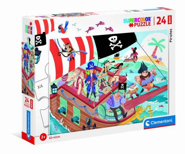 CLEMENTONI Puzzle Piraten MAXI 24 Teile