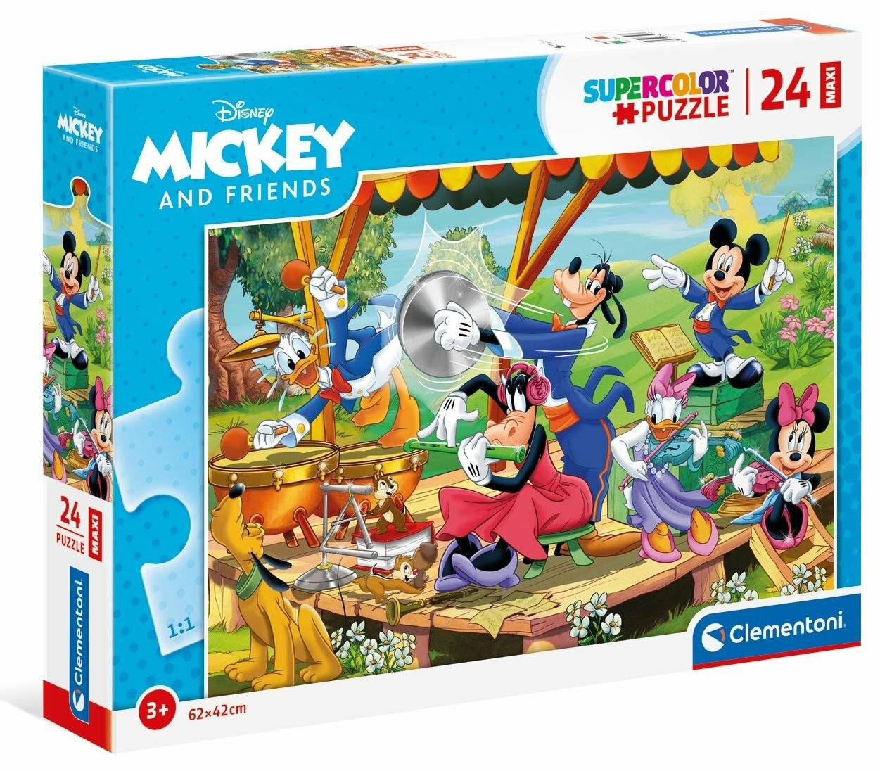 CLEMENTONI Puzzle Micky Maus und Freunde MAXI 24 Teile