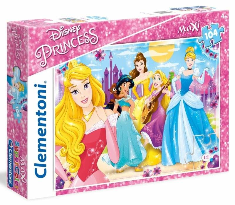 CLEMENTONI Puzzle Disney Prinzessinnen MAXI 104 Teile