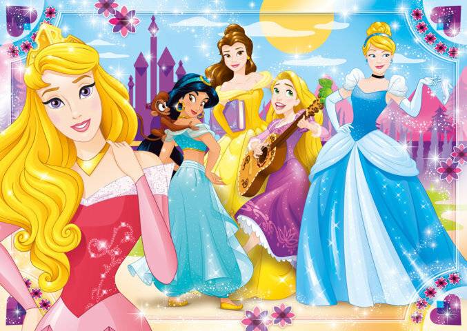 CLEMENTONI Puzzle Disney Prinzessinnen MAXI 104 Teile