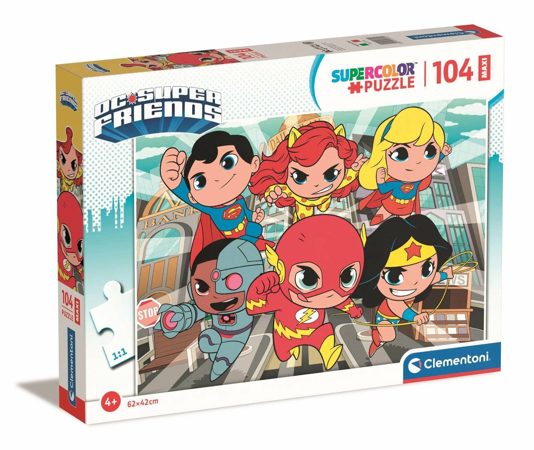 CLEMENTONI Puzzle DC Super Friends MAXI 104 Teile