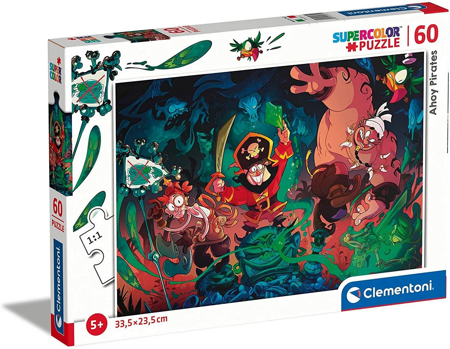 CLEMENTONI Puzzle Hallo Piraten! 60 Teile