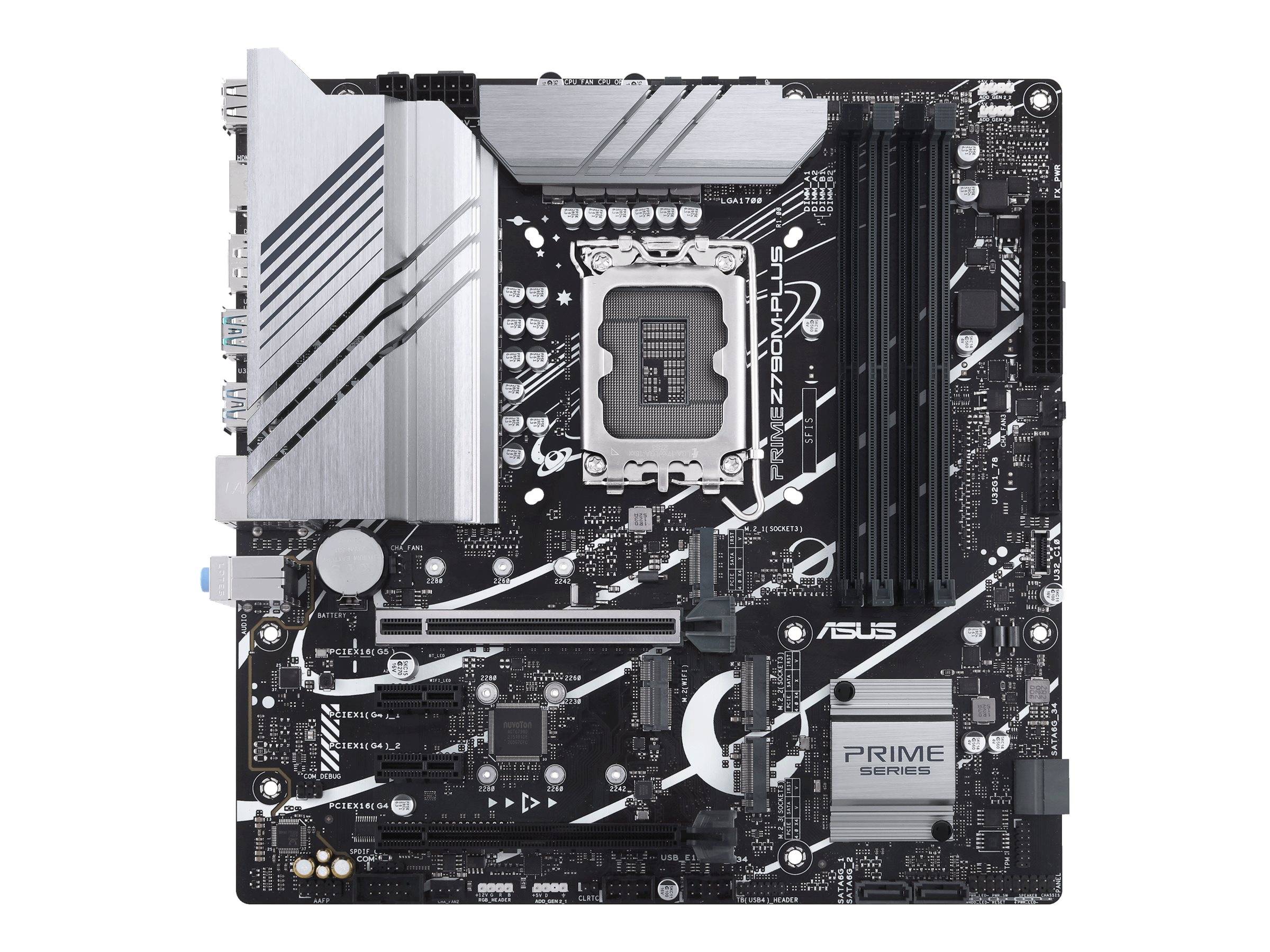 ASUS PRIME Z790M-PLUS - Motherboard - micro ATX - LGA1700-Sockel - Z790 Chipsatz - USB-C 3.2 Gen 2x2, USB-C 3.2 Gen 1, U