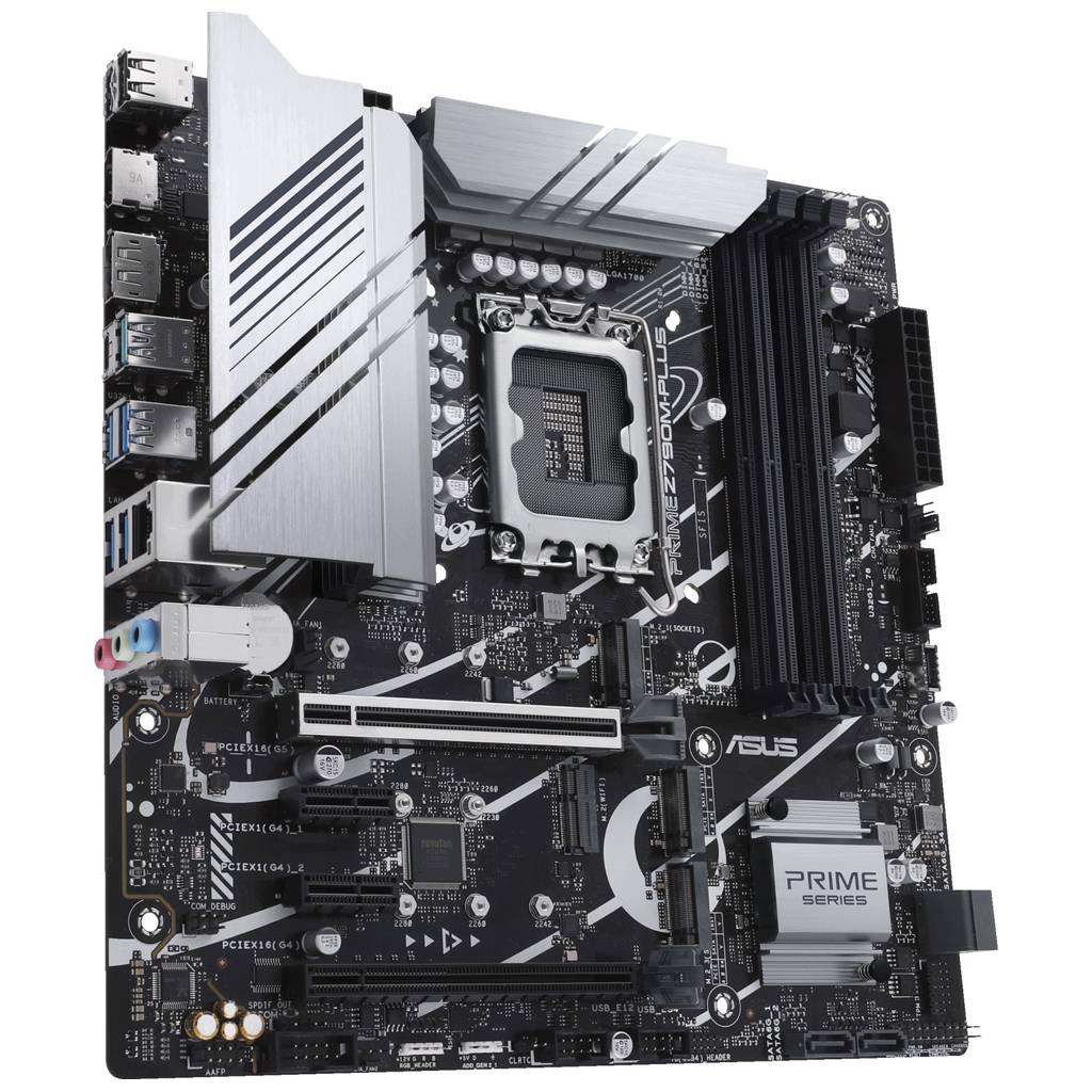ASUS PRIME Z790M-PLUS - Motherboard - micro ATX - LGA1700-Sockel - Z790 Chipsatz - USB-C 3.2 Gen 2x2, USB-C 3.2 Gen 1, U