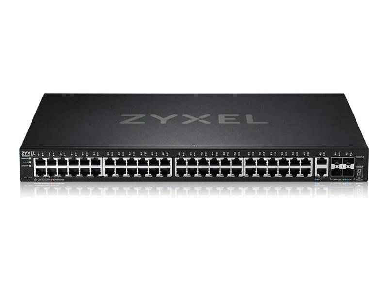 Zyxel XGS2220 Series XGS2220-54 - Switch - L3-Zugang, NebulaFLEX Cloud - managed - 48 x Gigabit Ethernet + 6 x 10 Gigabi