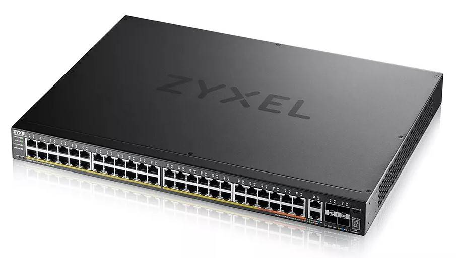 Zyxel XGS2220 Series XGS2220-54 - Switch - L3-Zugang, NebulaFLEX Cloud - managed - 48 x Gigabit Ethernet + 6 x 10 Gigabi
