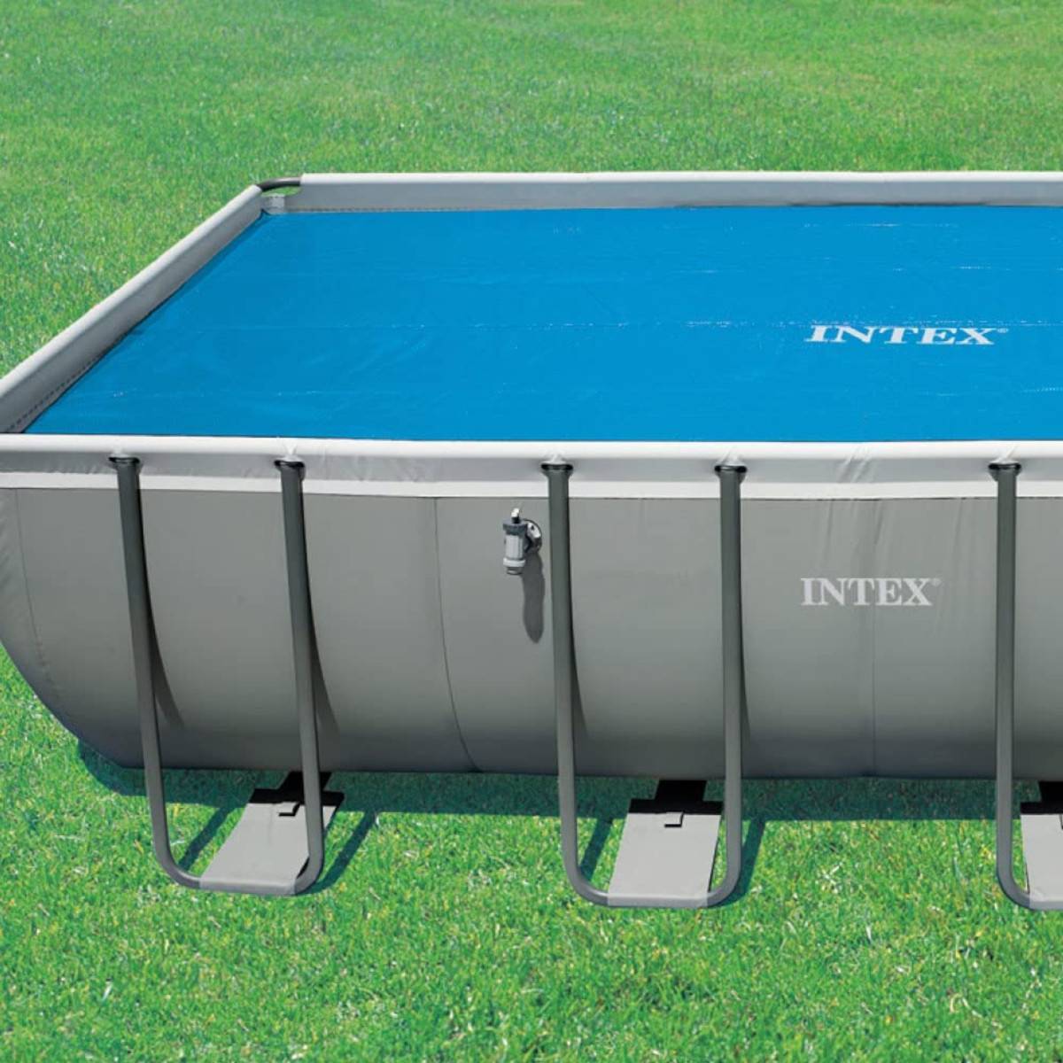 INTEX 28029 - Solarabdeckplane für Frame-Pools 488x244cm Abdeckplane Abdeckung Solarplane
