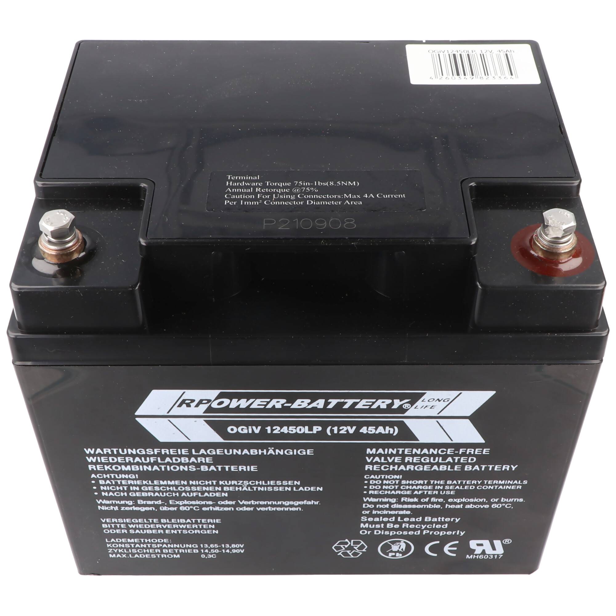 RPower OGiV12450LP 12V 47Ah Longlife Bleiakku AGM Blei Gel Akku