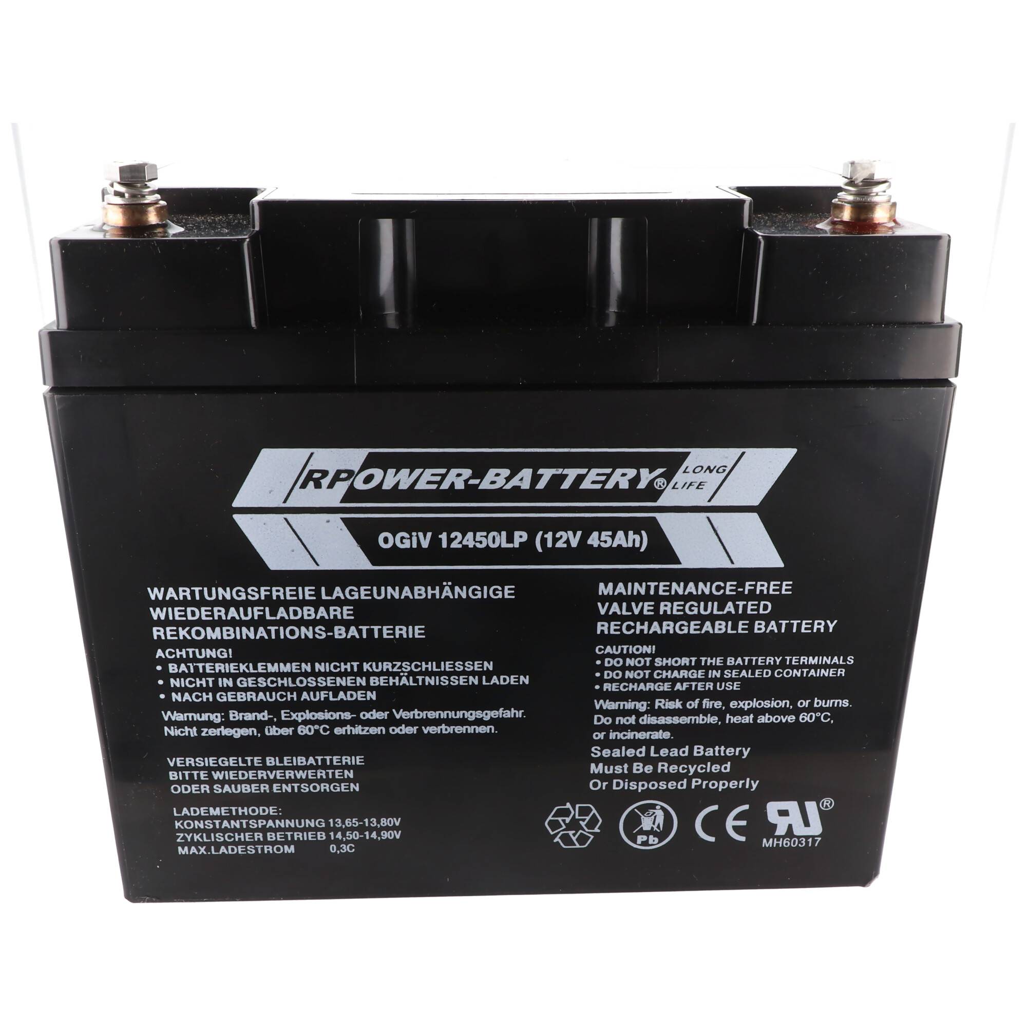 RPower OGiV12450LP 12V 47Ah Longlife Bleiakku AGM Blei Gel Akku