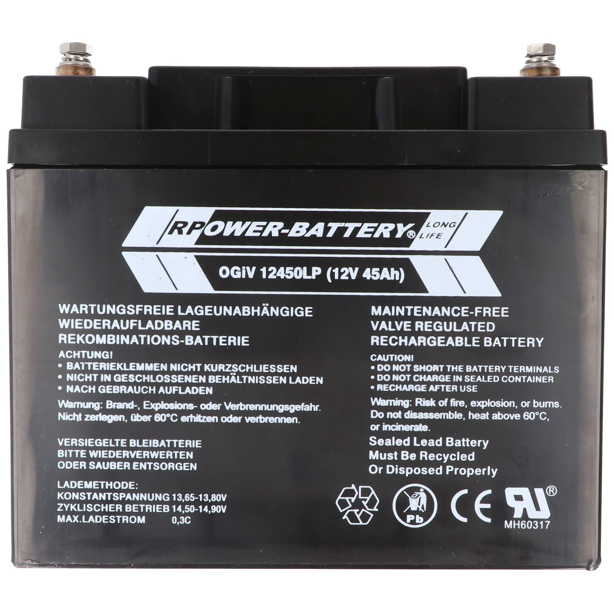 RPower OGiV12450LP 12V 47Ah Longlife Bleiakku AGM Blei Gel Akku