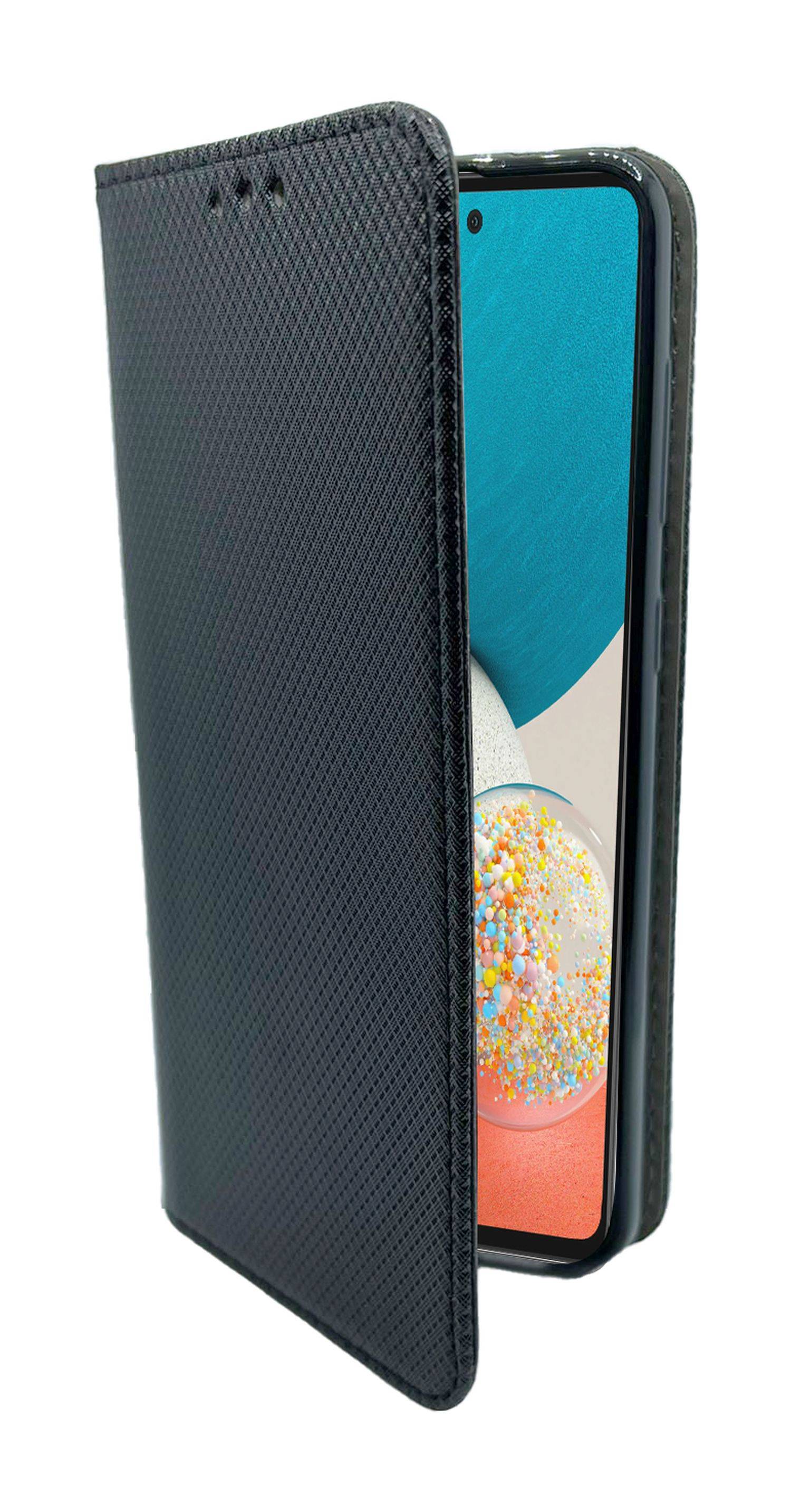 Hülle "Smart" kompatibel mit SAMSUNG GALAXY A54 5G Hülle Brieftasche Schutzhülle mit Standfunktion, Kartenfach Schwarz