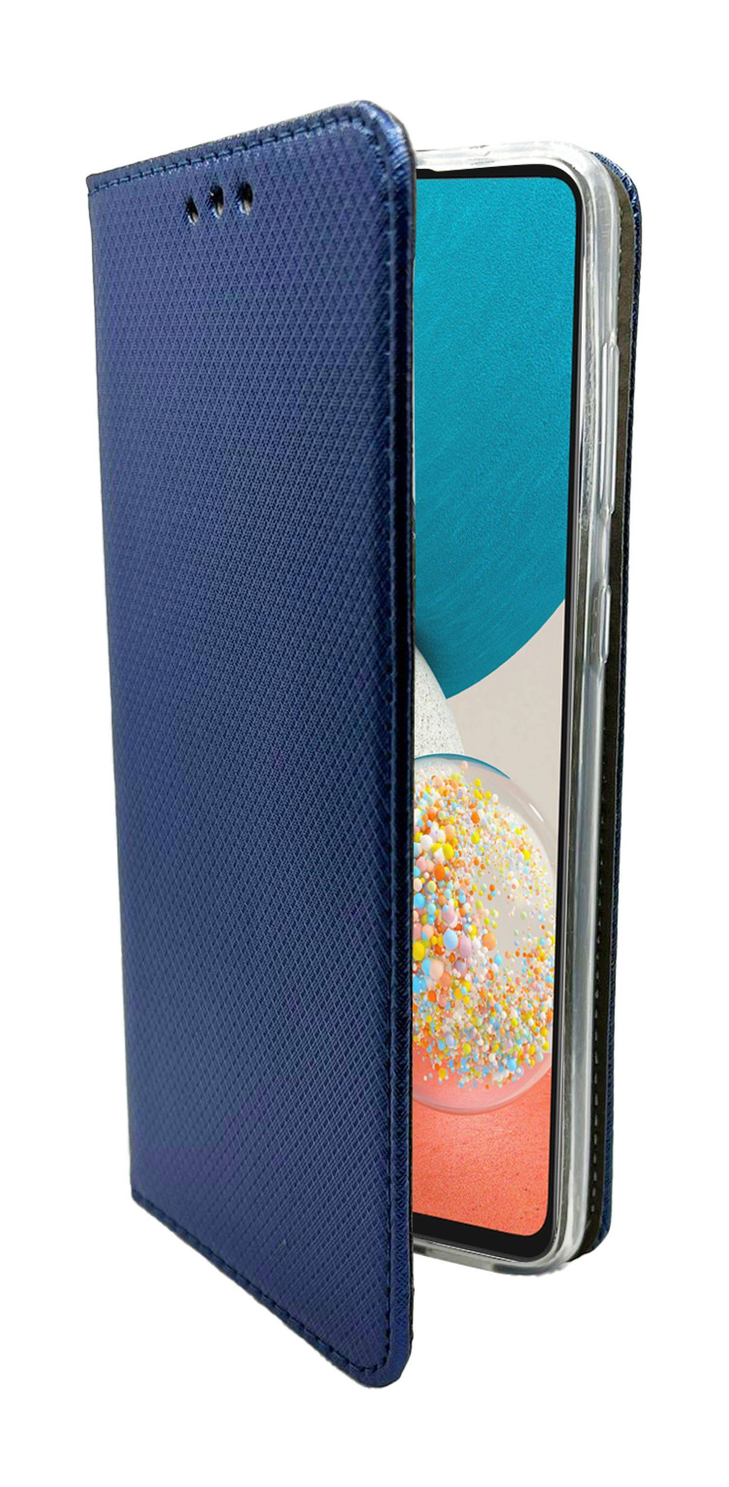 Hülle "Smart" kompatibel mit SAMSUNG GALAXY A54 5G Hülle Brieftasche Schutzhülle mit Standfunktion, Kartenfach Blau
