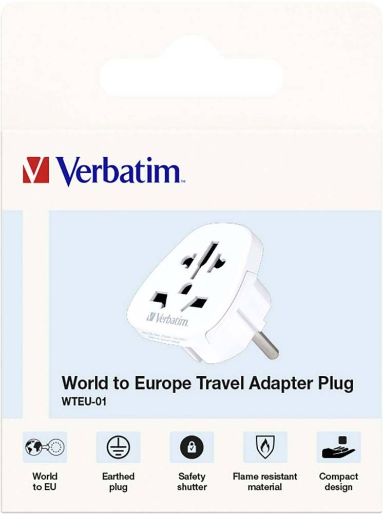 Verbatim Steckdosenadapter Travel VERBATIM WTEU-01