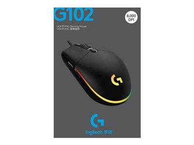 LOGI G102 LIGHTSYNC - BLACK - EER Eingabe / Ausgabe Mäuse & Tastaturen Tastatur-Maus-Sets