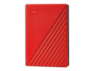 WD My Passport 4TB portable HDD Red Komponenten Speicherlaufwerke Externe HDDs