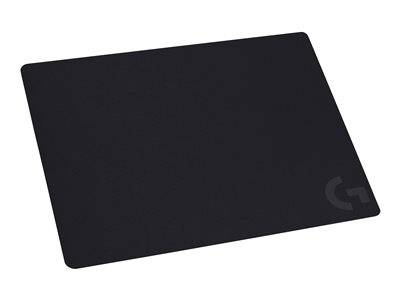 Ein schwarzes Mousepad mit einem subtilen 