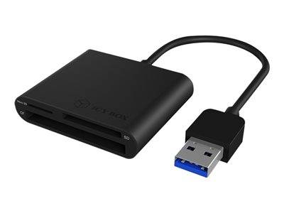 MultiReader IcyBox 3xCard CF,SD,microSD IB-CR301-U3 retail Multimedia-Technik Reader