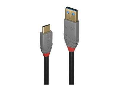 LINDY 1,5m USB 3.1 C/A 5A PD Anthra Line Peripheriegeräte & Zubehör Kabel & Adapter - USB &