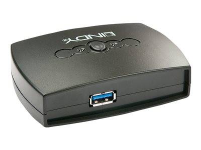 LINDY USB 3.0 Switch 2 Port Eingabe / Ausgabe Dockingstations und Hubs