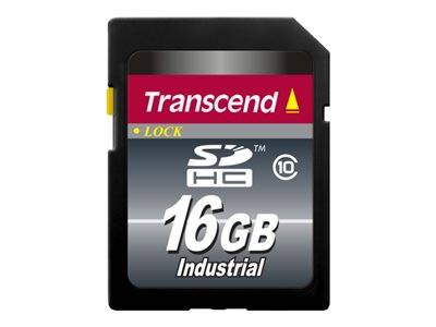 TRANSCEND 16GB SDHC Card Class10 IND. Komponenten Speicher Flash-Speicher