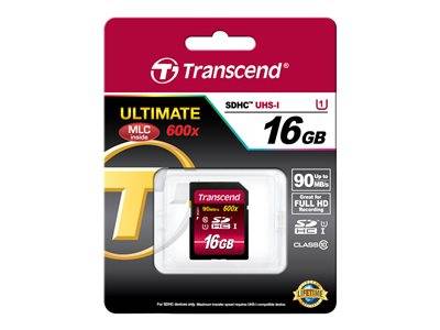 TRANSCEND Ultimate 16GB microSDHC UHS-I Komponenten Speicher Flash-Speicher