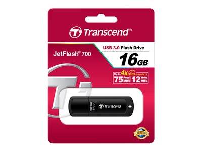 TRANSCEND JetFlash 700 16GB USB 3.0 Eingabe / Ausgabe USB-Stick