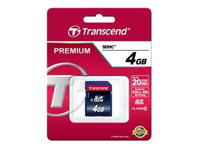 TRANSCEND Premium 4GB SDHC UHS-I Komponenten Speicher Flash-Speicher