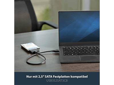 STARTECH SATA to USB Cable with UASP Peripheriegeräte & Zubehör Kabel & Adapter - Sonstiges
