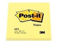 3M Post-it 654 - Notizen - 76 x 76 mm - 1200 Blatt (12 x 100)