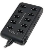 LogiLink USB 2.0 Hub 10-Port - Hub - 10 x USB 2.0