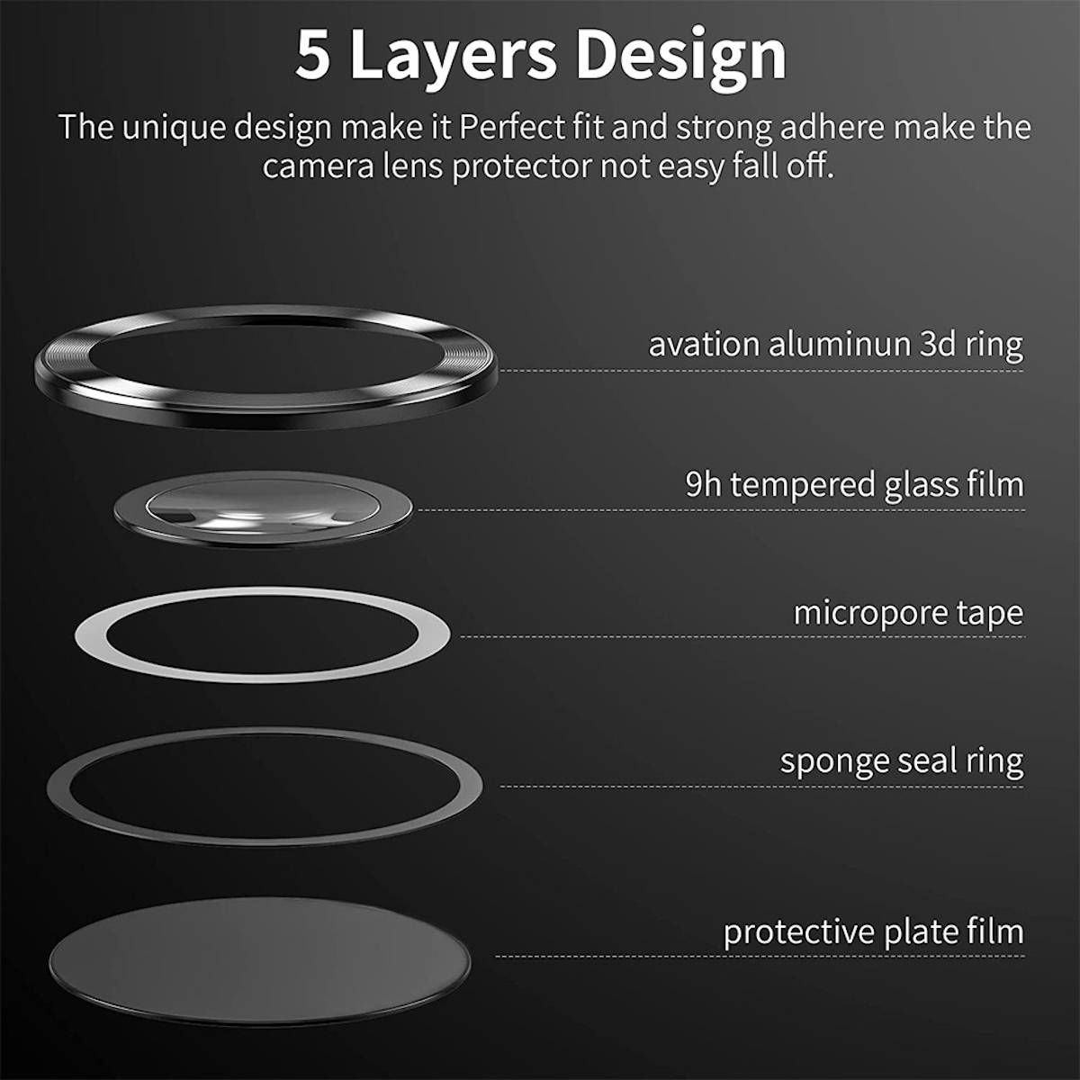 Für Samsung Galaxy S23 Ultra Aluminium Ring Kamera + H9 Tempered Hart Glas Film Silber