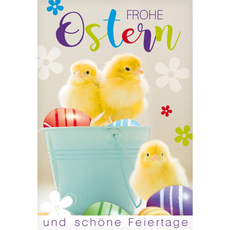 SUSY CARD Oster-Grußkarte "3 Küken"