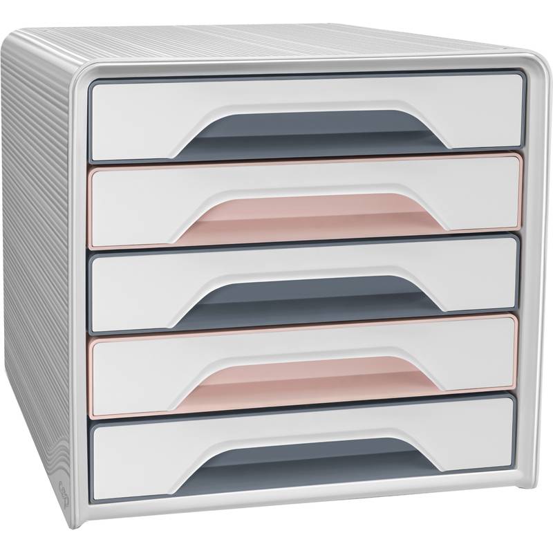 CEP Schubladenbox Smoove Mineral, 5 Schübe, puderrosa