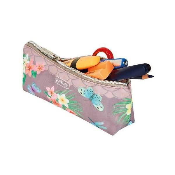 Schüleretui Faulenzer Schiffchen Ladylike Polyester 215x50mm Butterflies