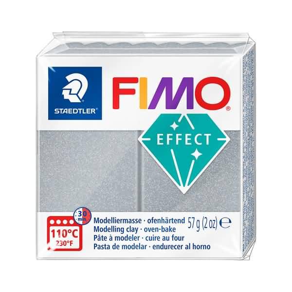 Modelliermasse Fimo effect 57g silber metall