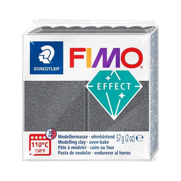 Modelliermasse Fimo effect 57g grau metall