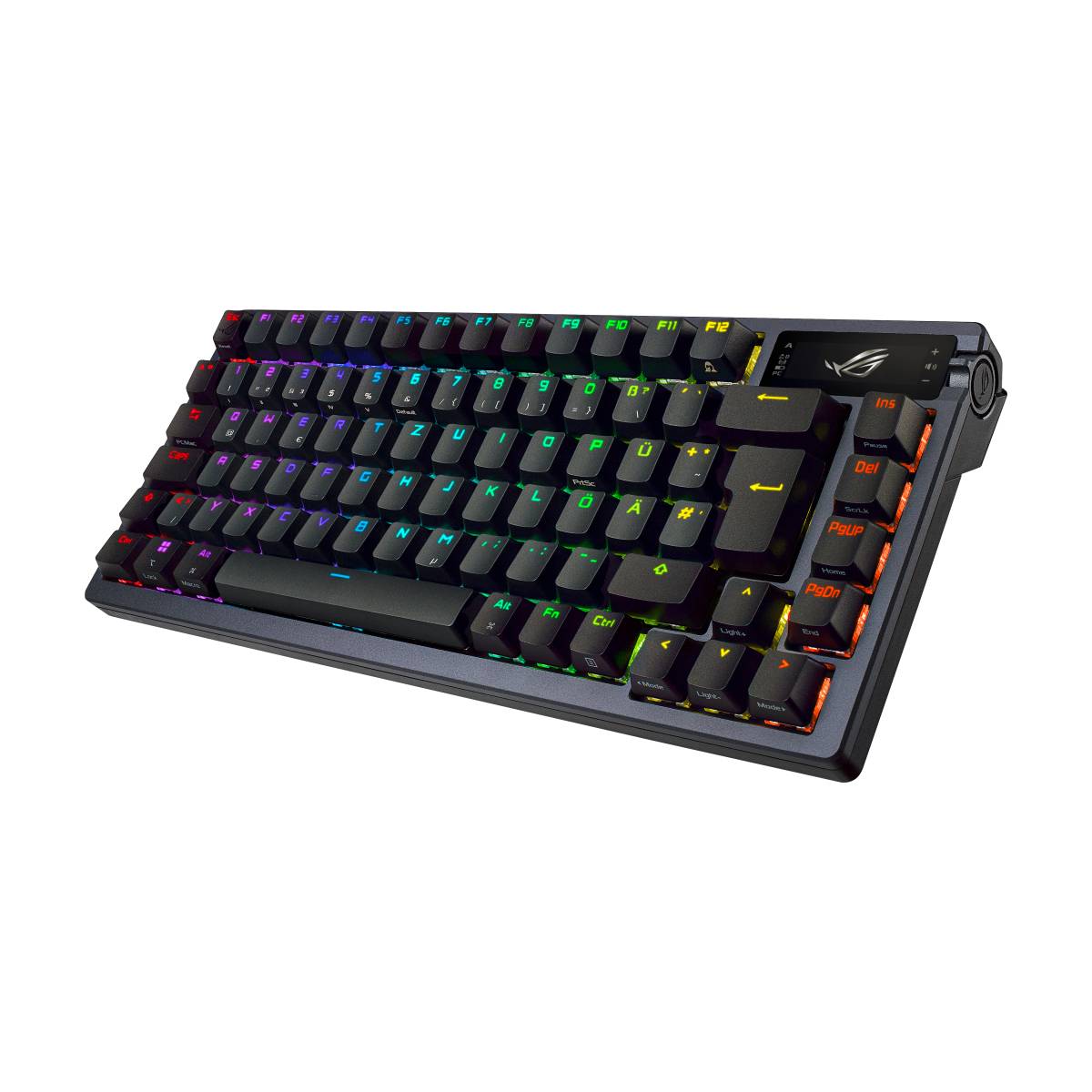 ROG Azoth RGB Gaming Tastatur - Schnurloses RGB Bluetooth OLED Display