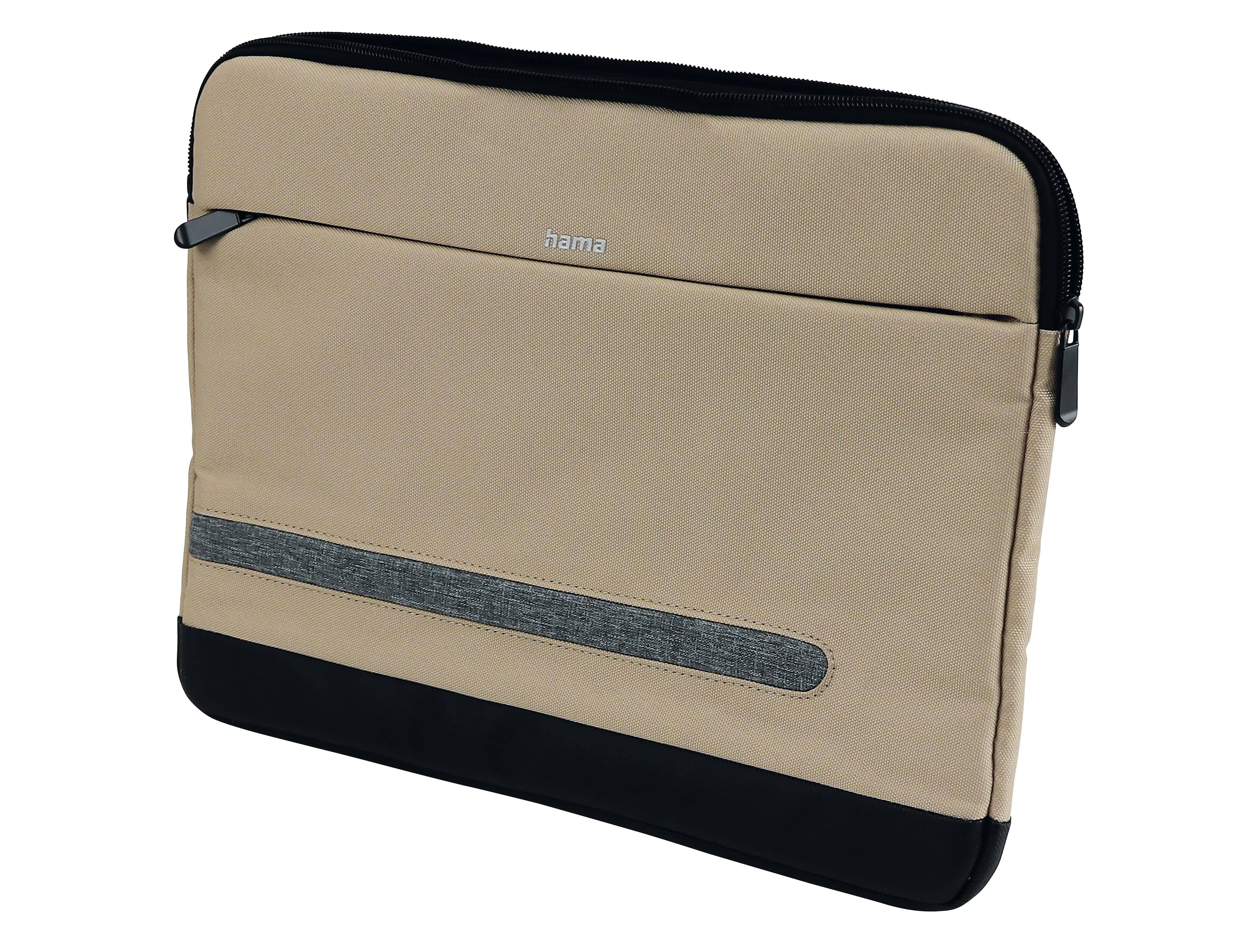 HAMA Notebook-Sleeve Terra, 33,8 cm (13,3"), Beige, recyceltes Polyester