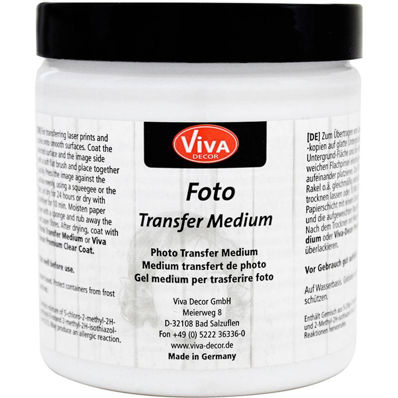ViVA DECOR Foto Transfer Medium, transparent, 250 ml